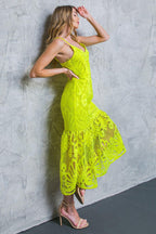 MANHATTAN VILLAGE LACE MIDI DRESS Flying Tomato
