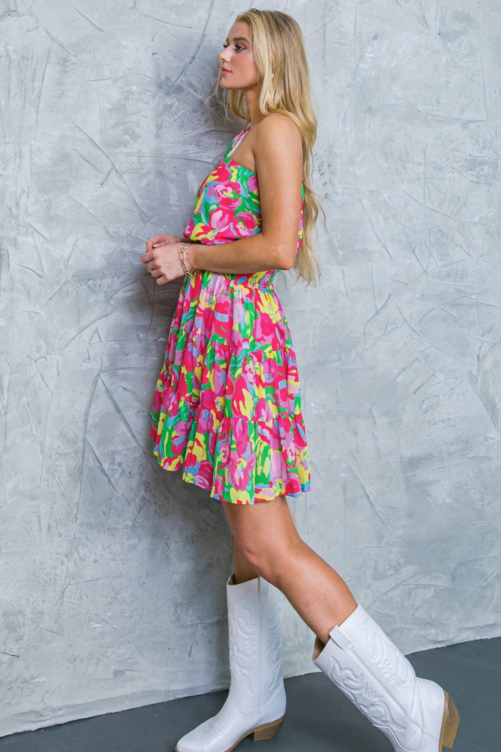 LAST NIGHT WOVEN MINI DRESS Flying Tomato