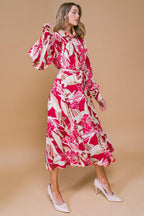 HEART OF WOVEN MIDI DRESS Flying Tomato