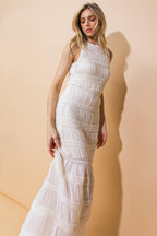 LOOK YOUR BEST WOVEN MIDI DRESS Flying Tomato
