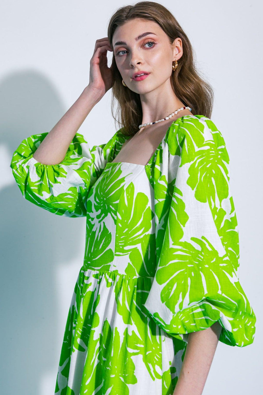 ALL THE DRAMA WOVEN MIDI DRESS Flying Tomato