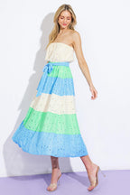 TAKE ME TO CABO WOVEN MIDI DRESS Flying Tomato