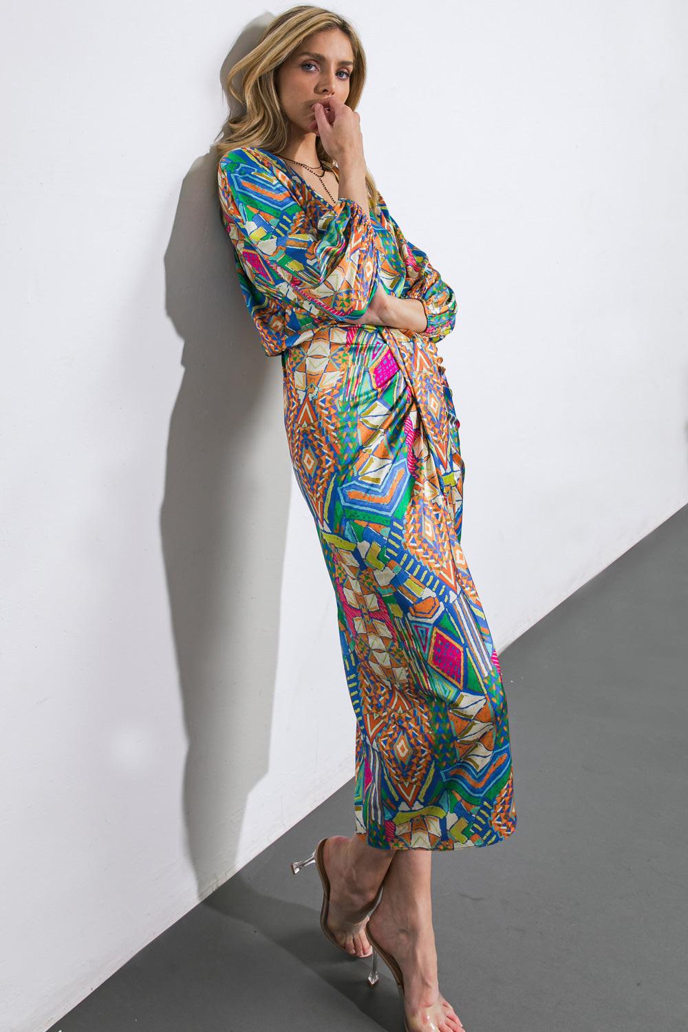 NOTHING'S CHANGED WOVEN MIDI DRESS Flying Tomato