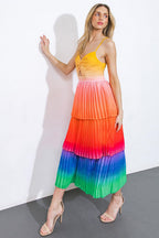 SEEING YOU AGAIN WOVEN MIDI DRESS Flying Tomato
