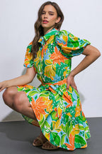 END GAME WOVEN MINI DRESS Flying Tomato