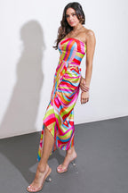 I'VE SEEN IT ALL WOVEN MIDI DRESS Flying Tomato