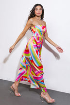 I'VE SEEN IT ALL WOVEN MIDI DRESS Flying Tomato