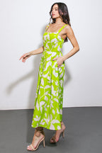A PASSIONATE HEART WOVEN MIDI DRESS Flying Tomato
