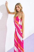 SPRING FLING WOVEN MIDI DRESS Flying Tomato
