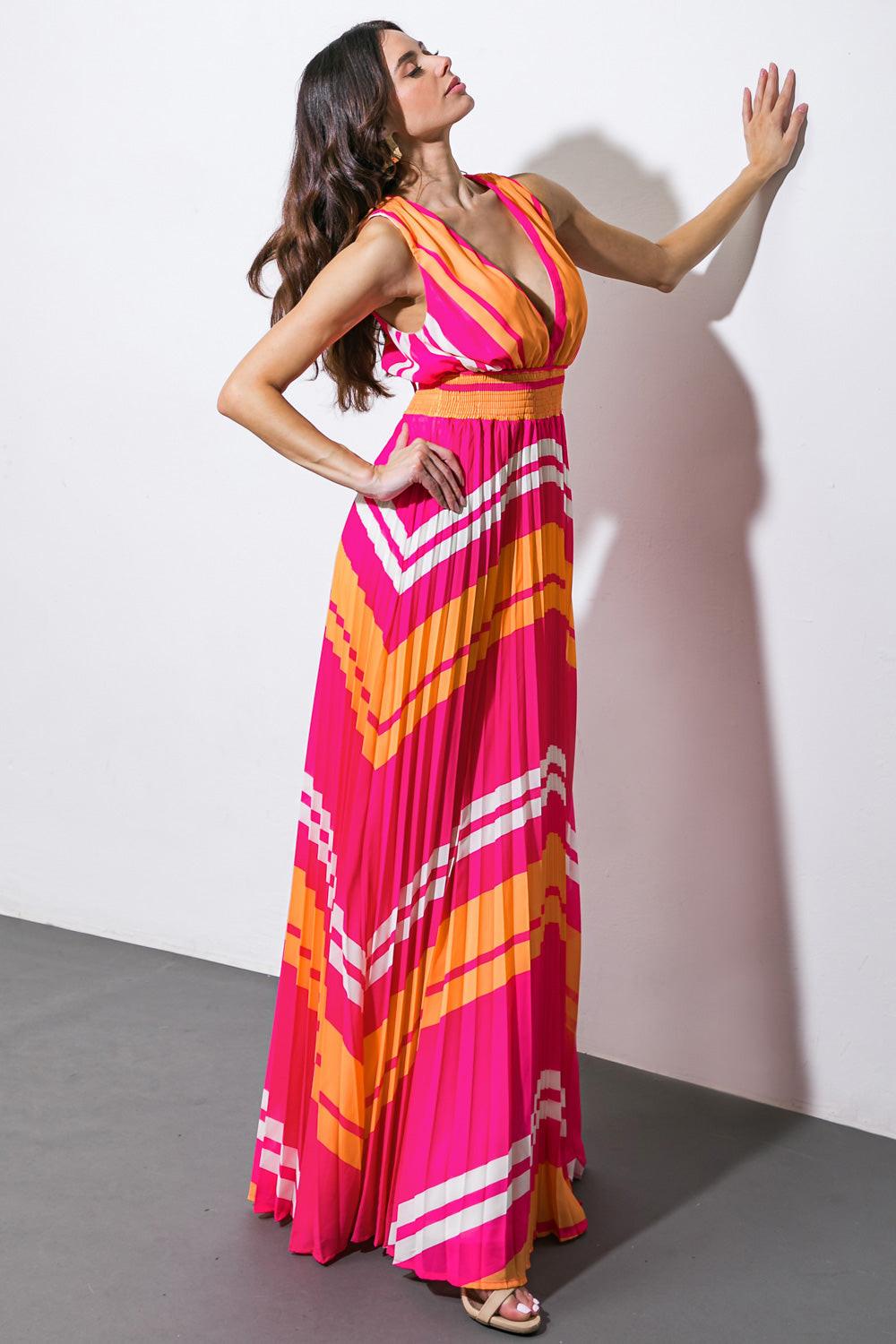 A QUICK TRIP WOVEN MAXI DRESS Flying Tomato