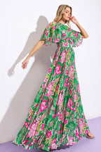 ALL NIGHT REVIVAL WOVEN MAXI DRESS Flying Tomato