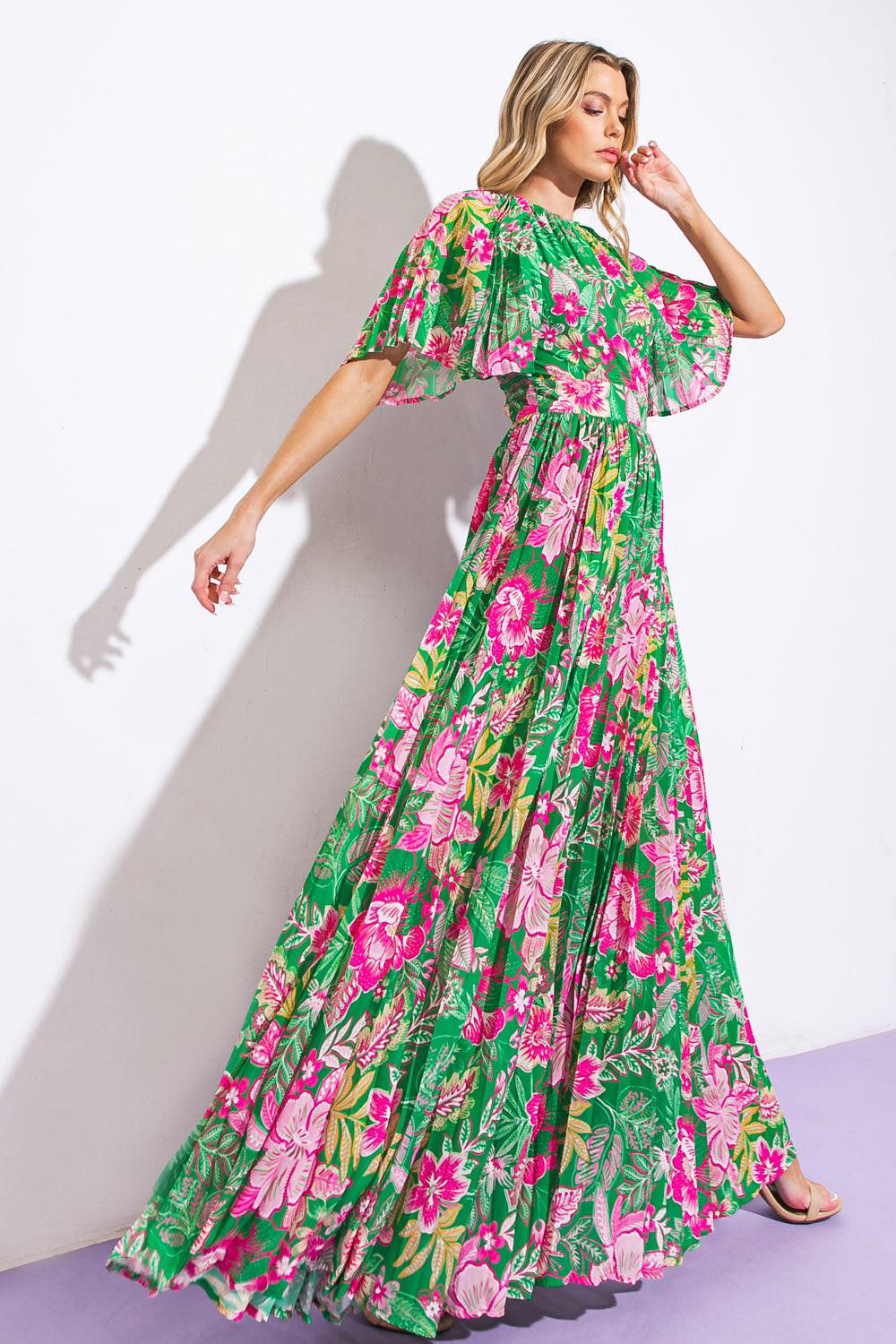 ALL NIGHT REVIVAL WOVEN MAXI DRESS Flying Tomato