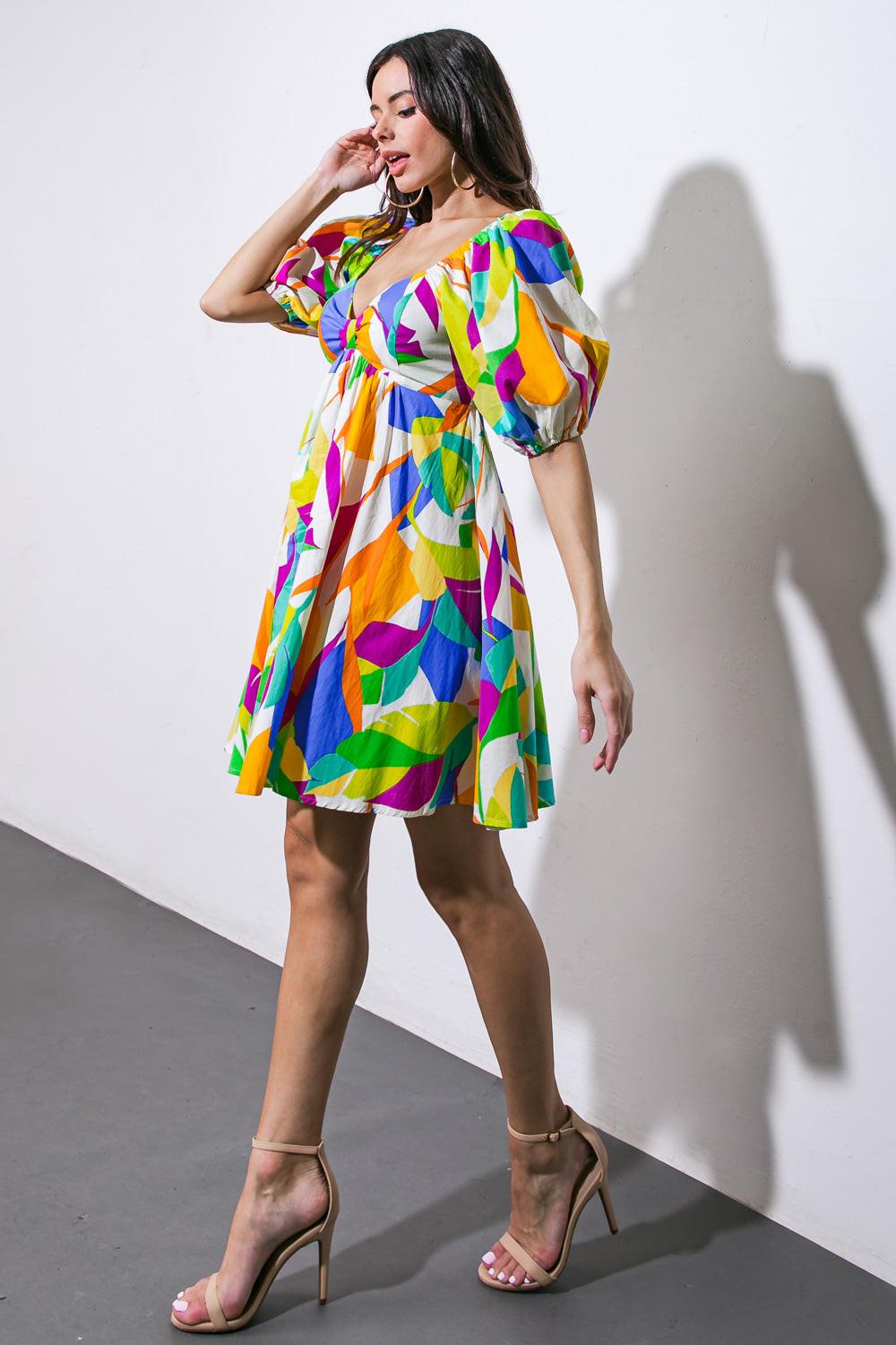 MEANT FOR YOU WOVEN MINI DRESS Flying Tomato