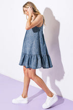 NASHVILLE GIRL WOVEN MINI DRESS Flying Tomato