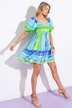 ESSENCE OF SUMMER WOVEN MINI DRESS Flying Tomato