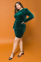 I'M ENCHANTED VELVET MINI DRESS Flying Tomato