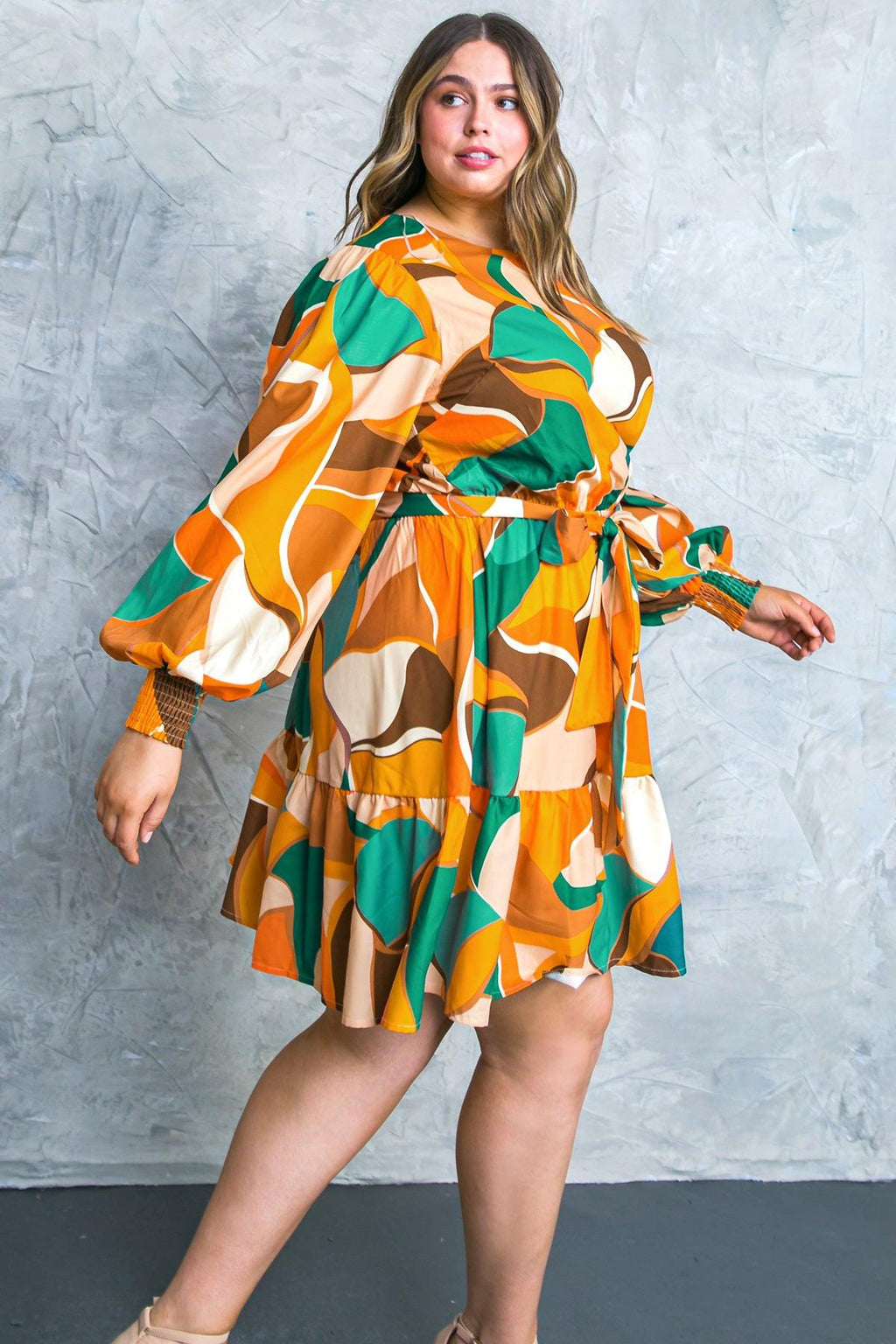 FEEL HAPPINESS WOVEN MINI DRESS Flying Tomato