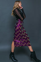 BE HAPPY FRIEND SEQUIN MIDI SKIRT Flying Tomato