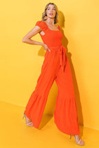 SMILE AFTERNOON IN WOVEN JUMPSUIT Flying Tomato