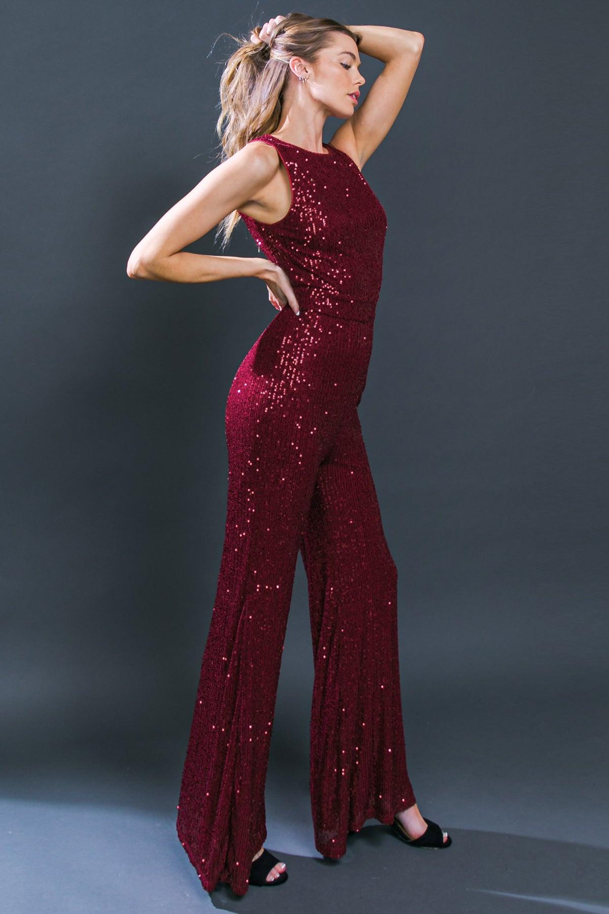 DIVINE WANDERINGS SEQUIN JUMPSUIT Flying Tomato