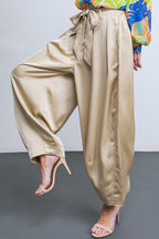 POWERFUL CHARM WOVEN SATIN PANTS Flying Tomato