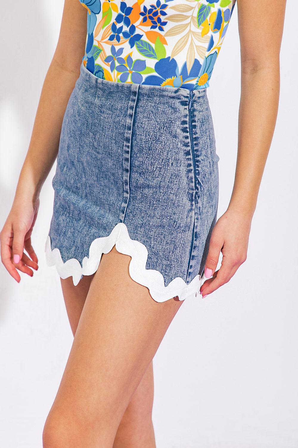 WYNWOOD WALLS DENIM SKORT Flying Tomato