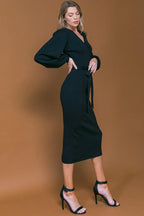 ADORABLE IDEAL SWEATER MIDI DRESS Flying Tomato