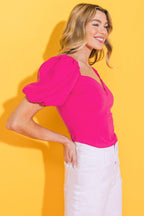 RICH FLEX WOVEN CROP TOP Flying Tomato