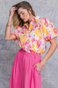 EFFORTLESS OUTLOOK WOVEN TOP Flying Tomato
