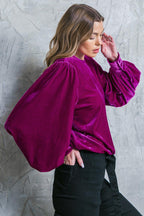IT'S YOUR TIME VELVET TOP Flying Tomato