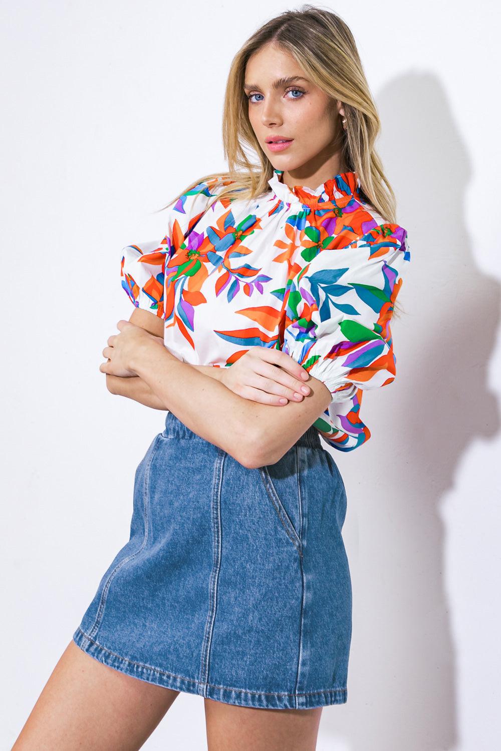 BRAVE NEW WORLD WOVEN TOP Flying Tomato