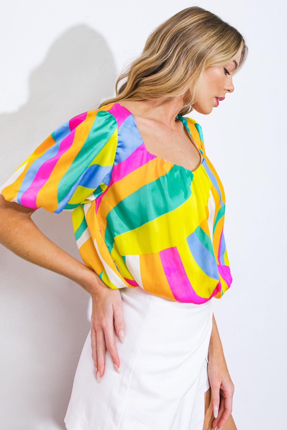 BEAUTIFUL MELODY WOVEN TOP Flying Tomato