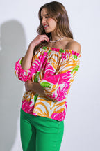 BREAKING HEARTS WOVEN TOP Flying Tomato