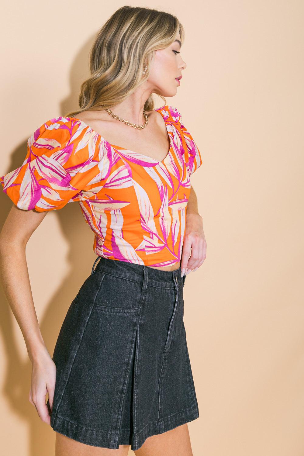 A WORLD OF GOOD WOVEN CROP TOP Flying Tomato