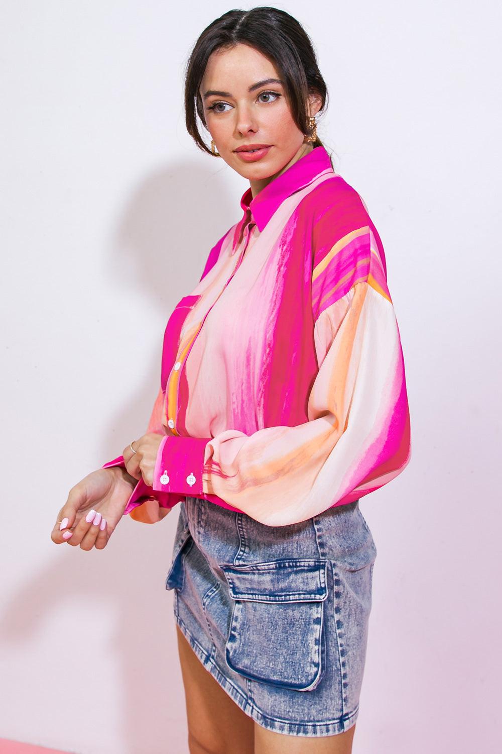 TAKE THE LEAD WOVEN TOP Flying Tomato