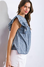 A MAGIC MOMENT WOVEN TOP Flying Tomato