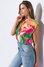 SEND A POSTCARD WOVEN TOP Flying Tomato