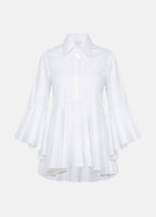 Sesta Italian Design White Gabardine Shirt ETNA