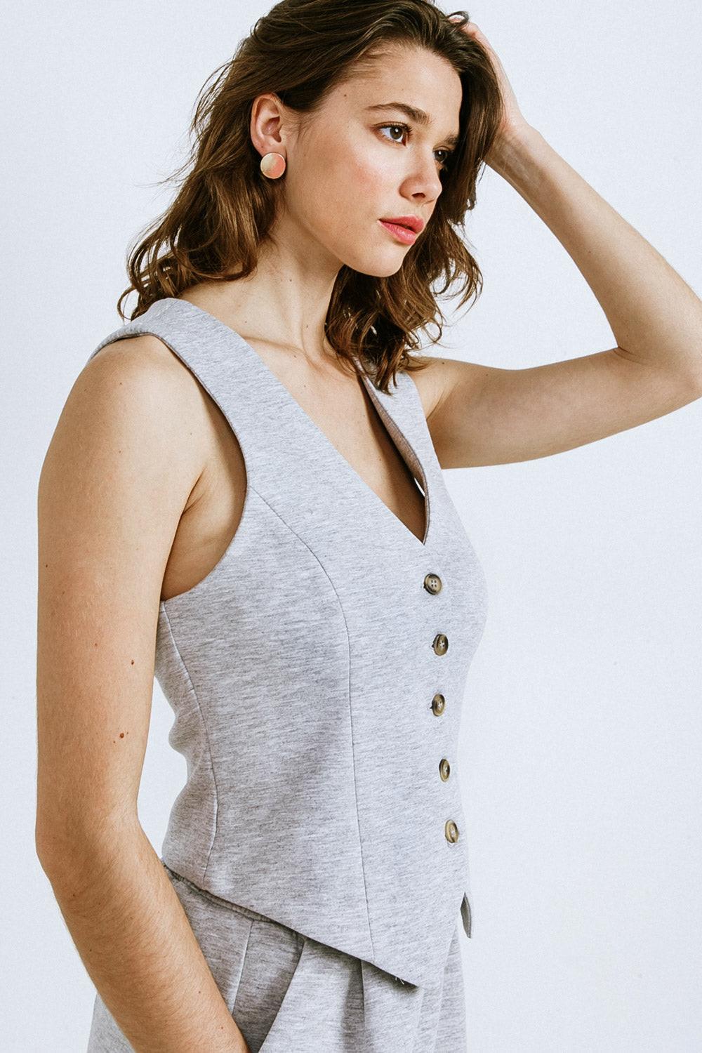 CALL MY LOVELY PONTI VEST Flying Tomato