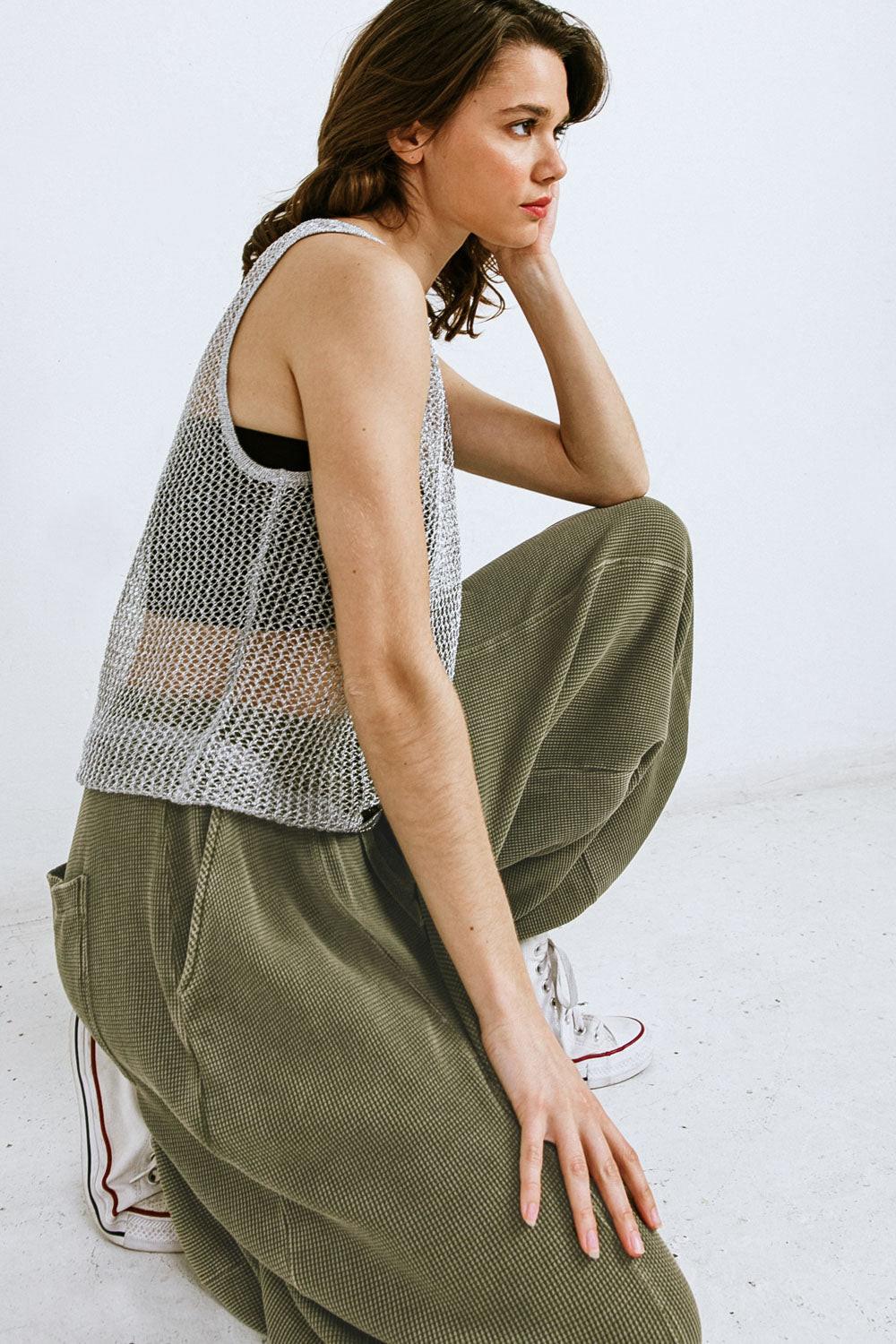 LOST IN THE WAVES WOVEN TANK TOP Flying Tomato
