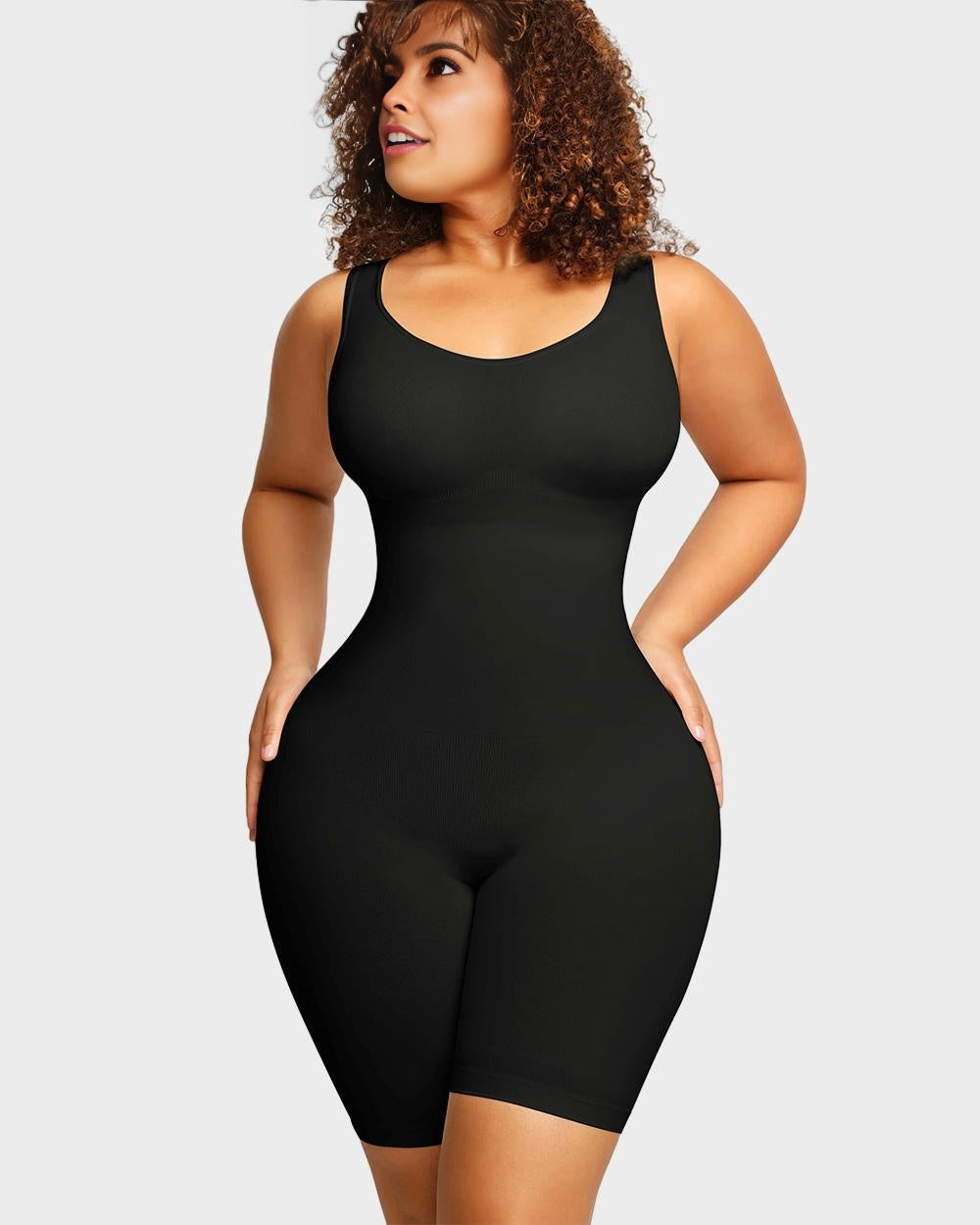 Seamless Sculpting Mid-Thigh Tummy Control Bodysuit SheCurve
