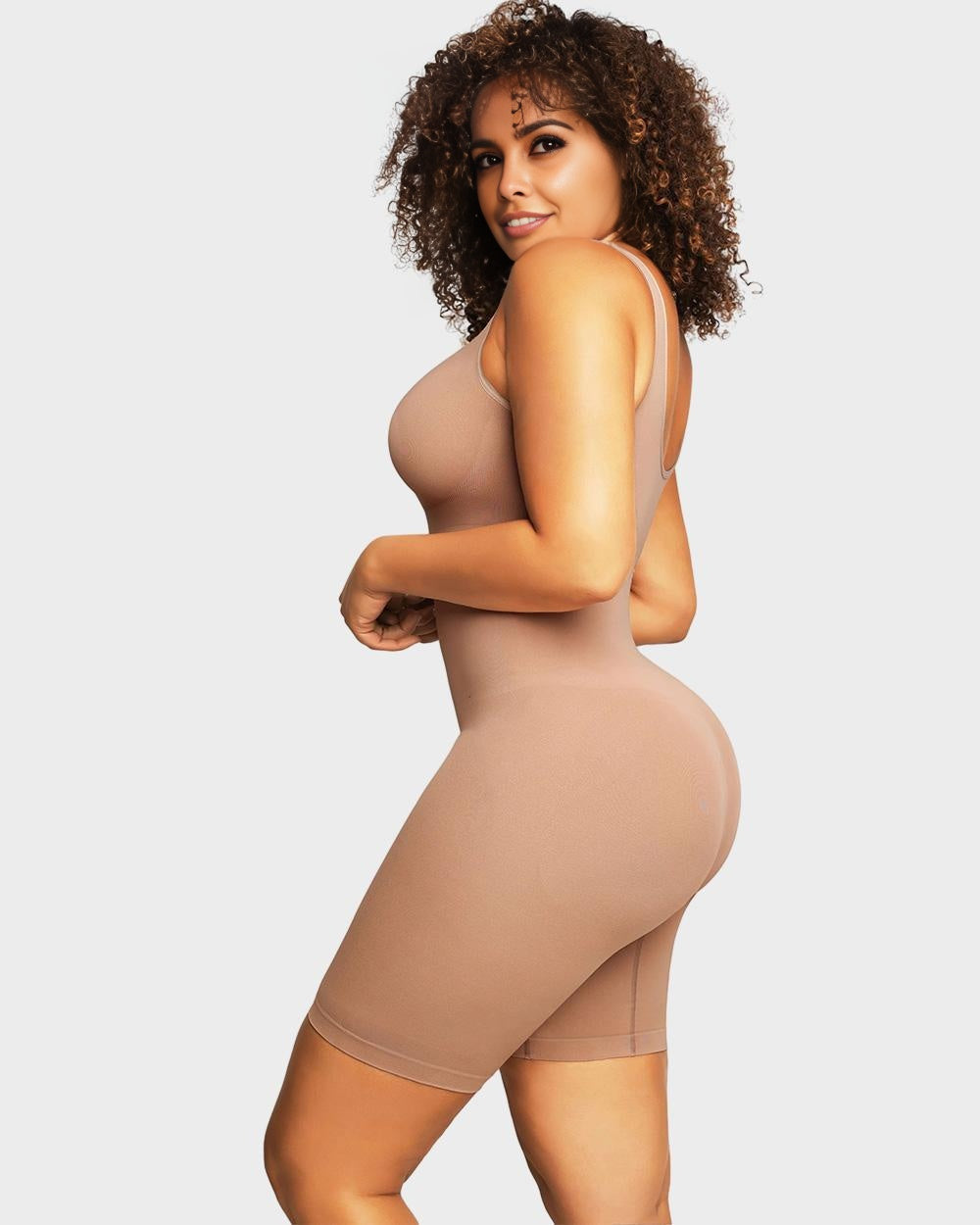 Seamless Sculpting Mid-Thigh Tummy Control Bodysuit SheCurve