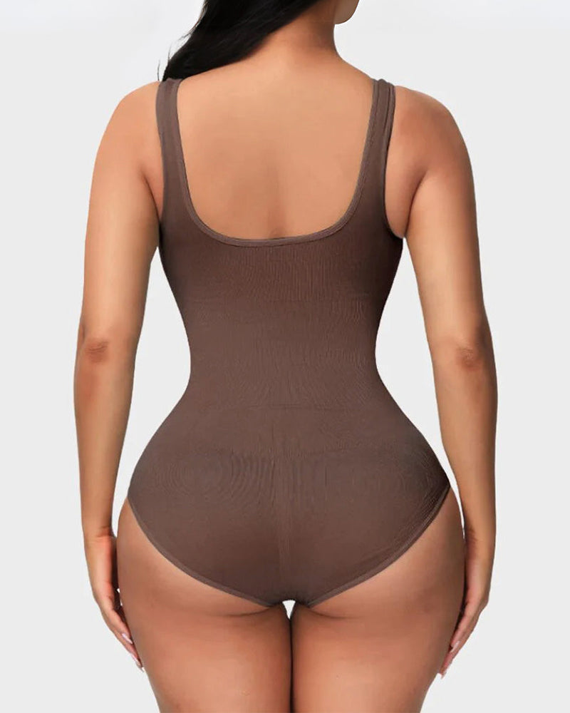 Smoothing Seamless Tank Top Bodysuit SheCurve