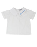 Boys Peter Pan Collar Short Sleeve Shirt Smockingbird