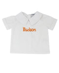 Boys Peter Pan Collar Short Sleeve Shirt