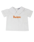Boys Peter Pan Collar Short Sleeve Shirt Smockingbird