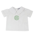 Boys Peter Pan Collar Short Sleeve Shirt Smockingbird