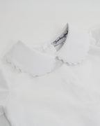 Girls Peter Pan Collar Short Sleeve Shirt Smockingbird