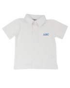 Plain White Polo Shirt Smockingbird