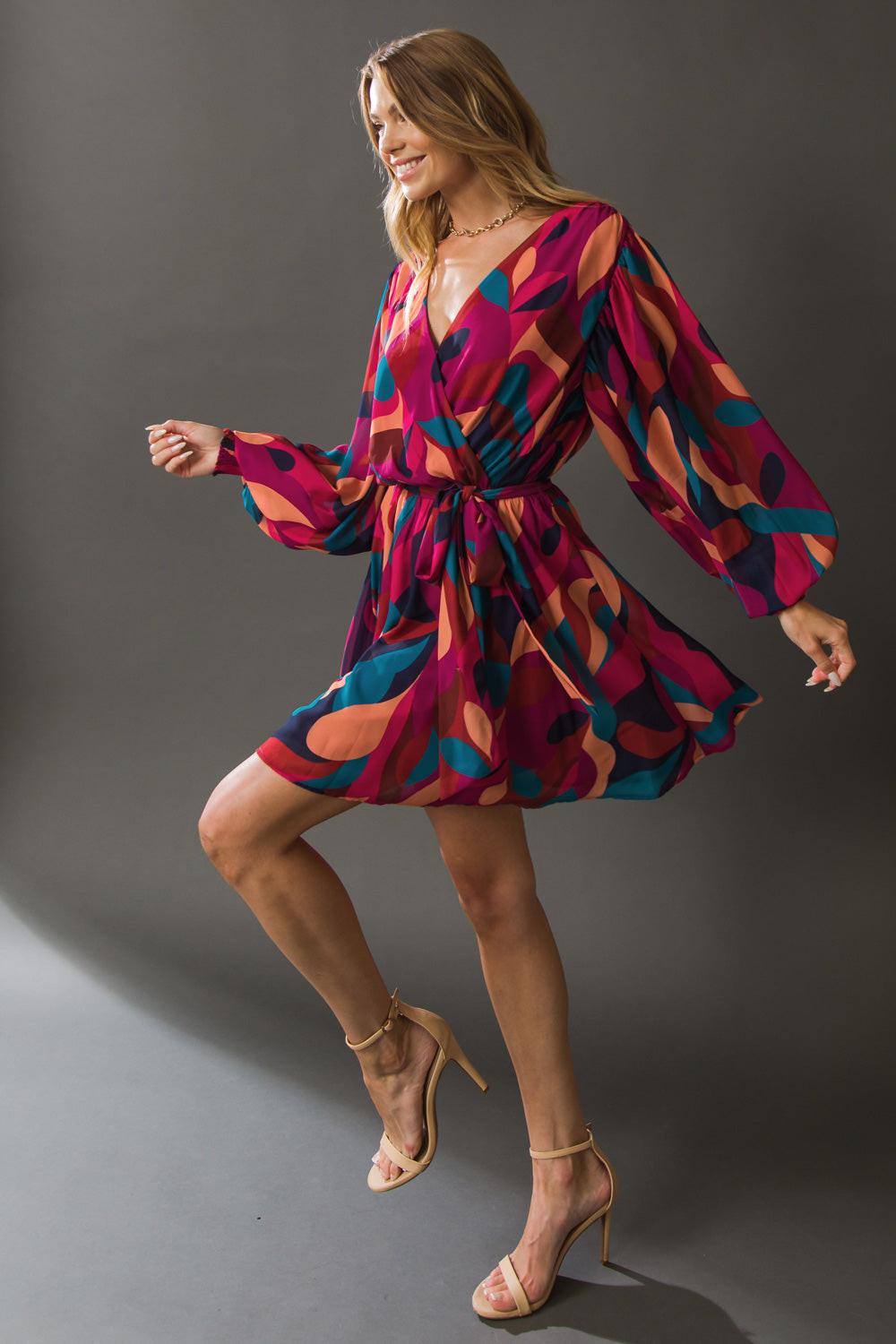 BOSTON GET AWAY WOVEN MINI DRESS Flying Tomato